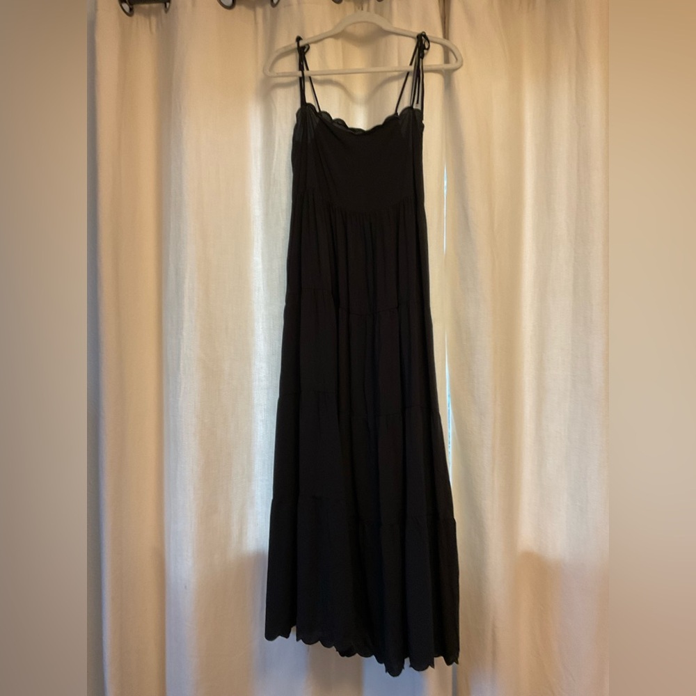 NWT Seafolly Black Midi Dress, Size XL